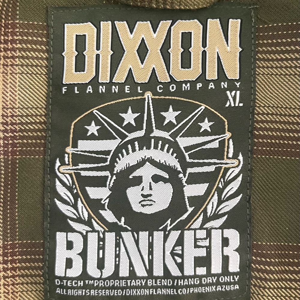 DIXXON Men’s “Bunker” Long Sleeve Flannel, Size XL. - Picture 2 of 2